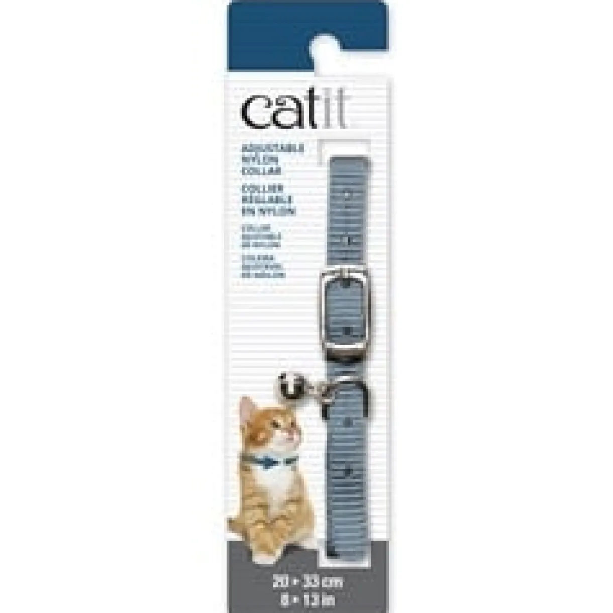 Adjustable Nylon Cat Collar 20-33cm (8-13")