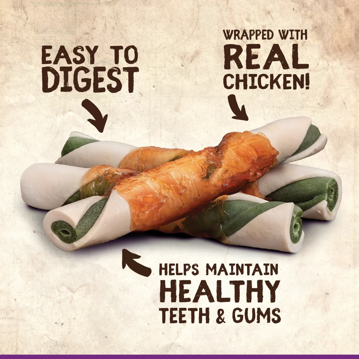 Better than Rawhide Twists Lamb & Mint Flavour 4 pack