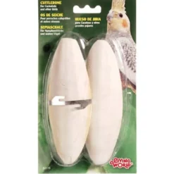 Cuttlebone with Holder - Large - 15 - 18 cm (6in - 7in) - Twinpack