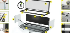 Exo Terra Vista 120 Panoramic Natural Terrarium 120x60x45cm (48x24x18in)