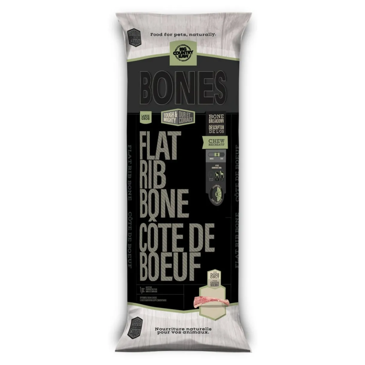 Flat Rib Bone 1pc