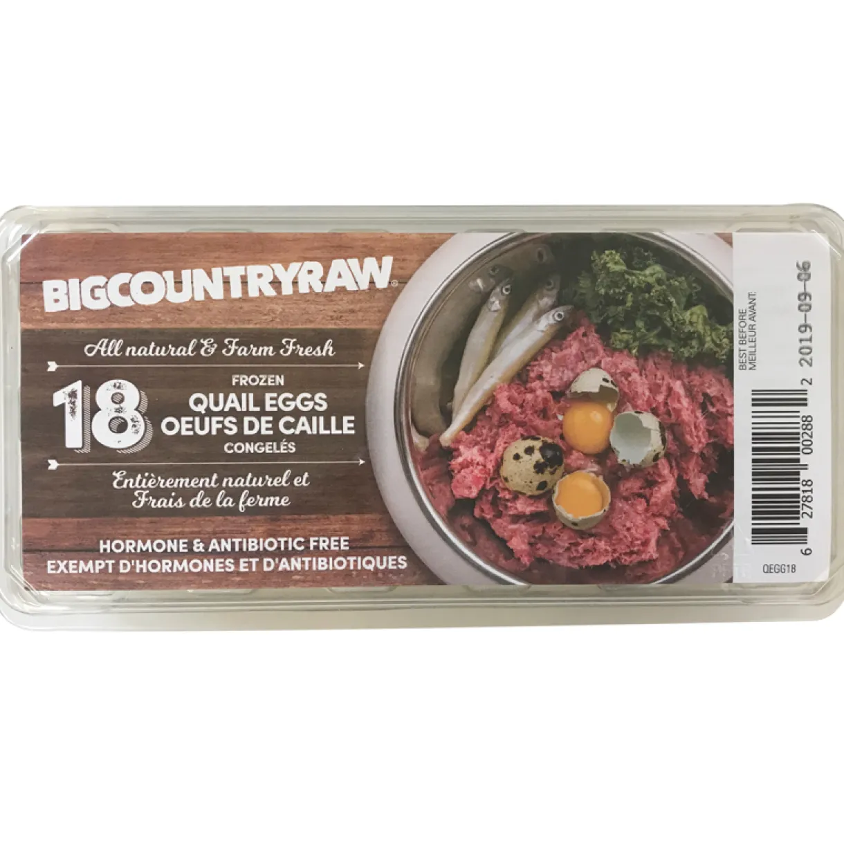 Frozen Quail Eggs 18ct