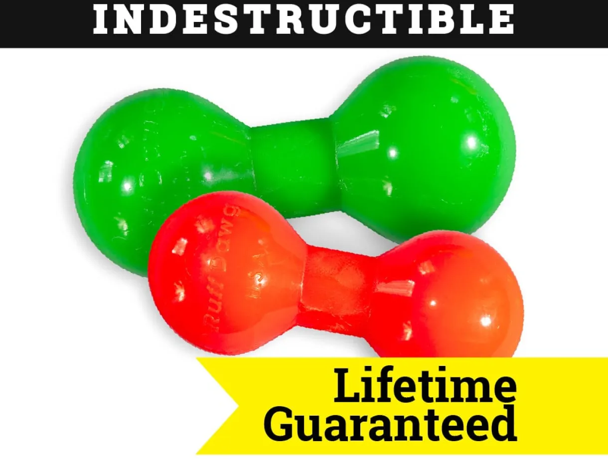 Indestructible Rubber Big Dawg Barbell Assorted XL 8"x4.5"
