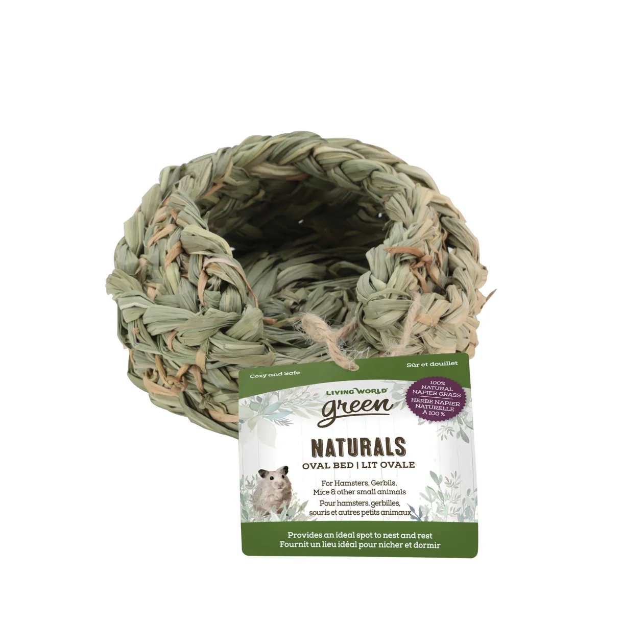 Living World Green Naturals Oval Bed