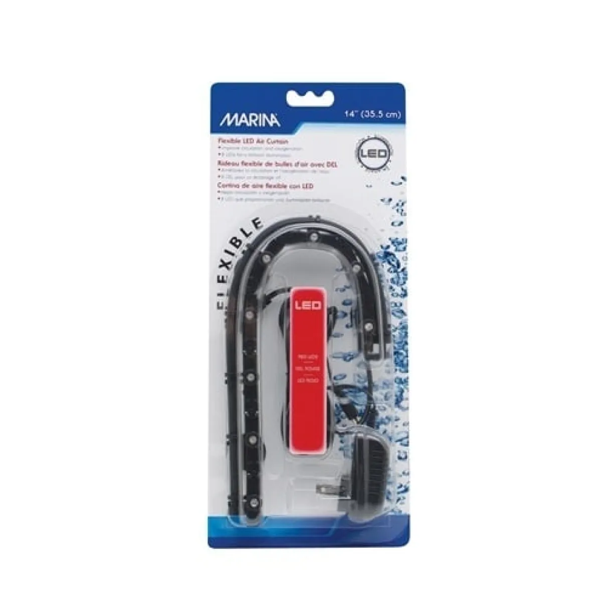 Marina Flexible LED Air Curtain - 35.5 cm - 8 Red LED lamps