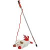 Multipet Lamb Chop Cat Wand 12" Cat Toy