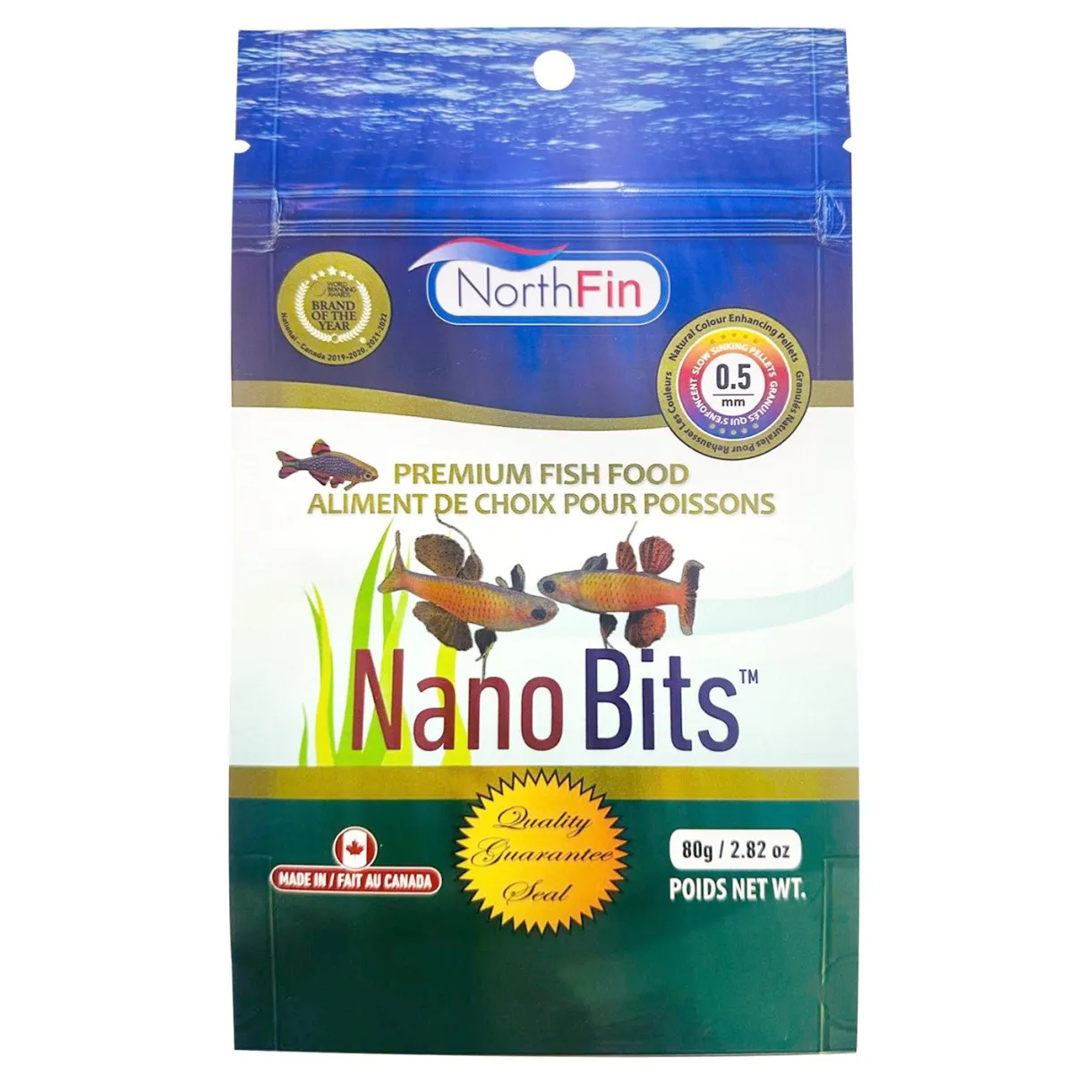 NorthFin Nano Bits 0.5mm Pellets 80g