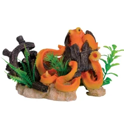 Octopus Shipwreck Aquarium Ornament