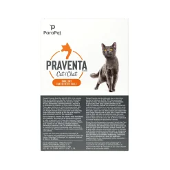 Praventa Flea Treatment - Small Cats 2.3 kg to 4 kg - 6 Tubes