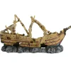 Shipwreck Schooner Aquarium Ornament