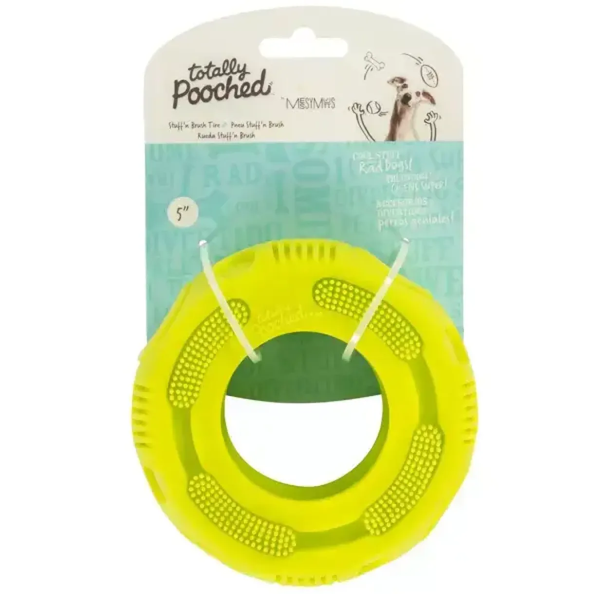 Totally Pooched Stuff'n Brush Tire 5"