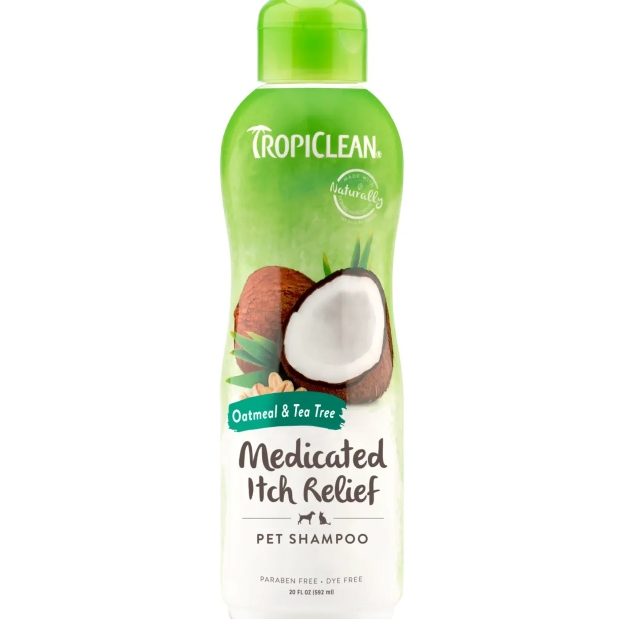 Tropiclean Shampoo for Dogs Medicated Oatmeal & Tea Tree 20oz