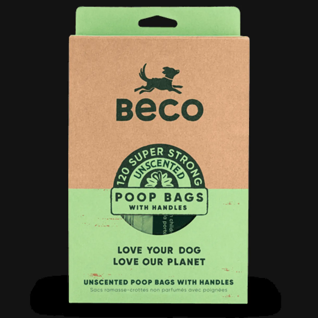 Unscented Degradable Handle Bags 120 Count