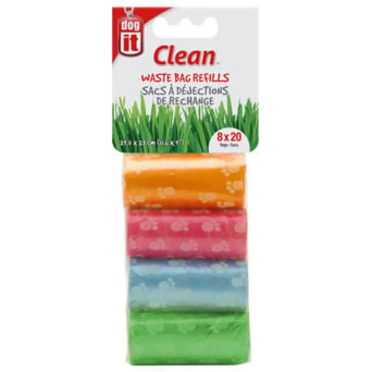 Waste Bags 8 Rolls Assorted Colours