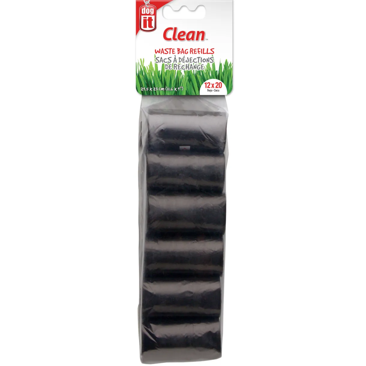 Waste Bags 12 Rolls Black