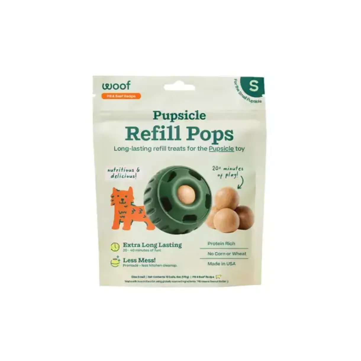 Woof Beef Pops Small