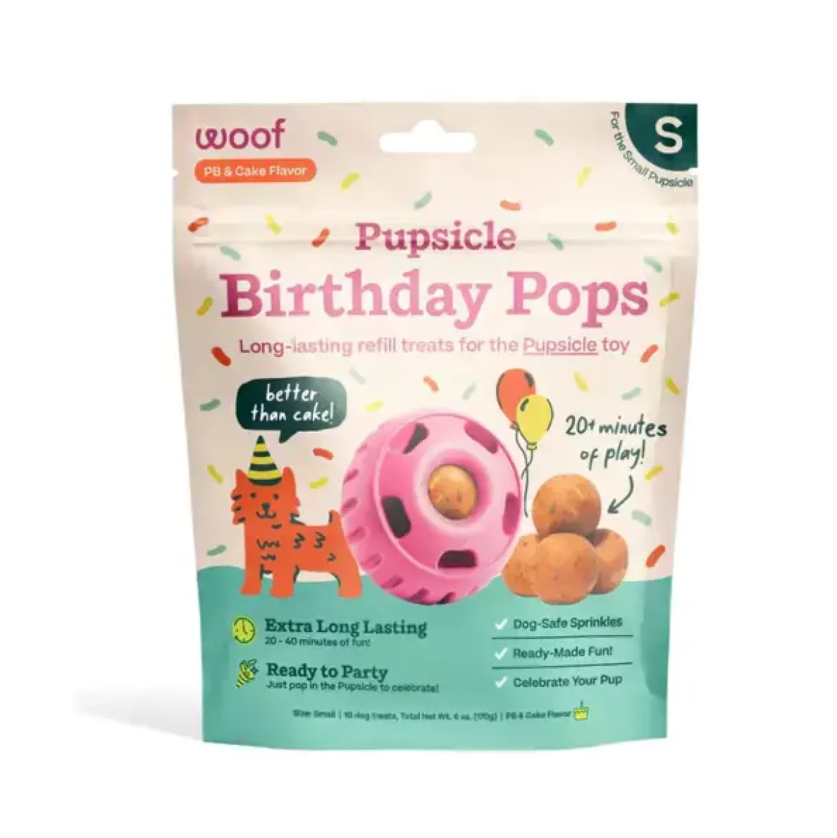 Woof Birthday Pops Small